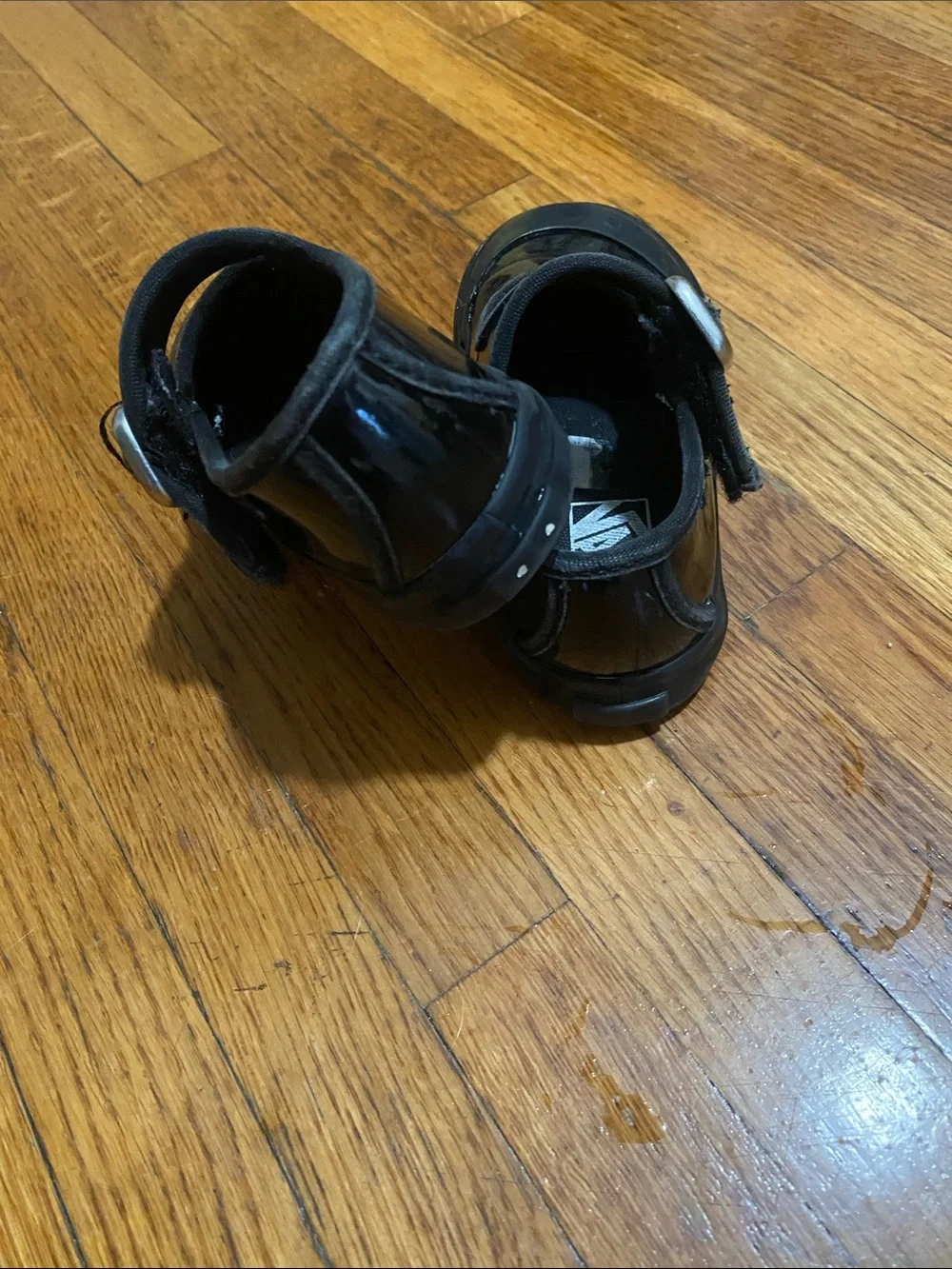 Vans Black Patent Mary Jane Shoes for Kids
